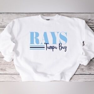 Rays Striped Crewneck